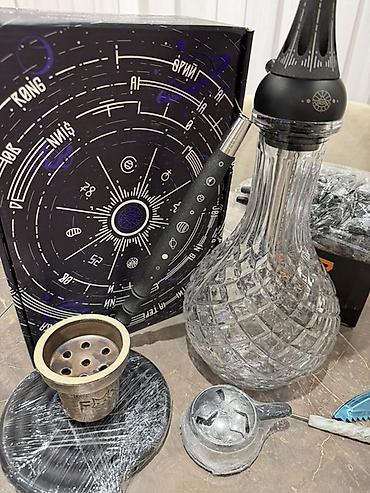 maqqaş: Kalyán dəsti – kosmik dizaynlı premium model Komplekt: - Mat qara — 2