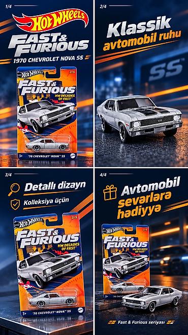 Hot Wheels – Fast & Furious seriyası: 1970 Chevrolet Nova SS -