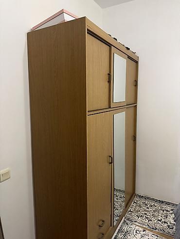 Стенки-шкафы: Шкаф-стенка для одежды и хранения, цвет под дуб. - Конфигурация — 2