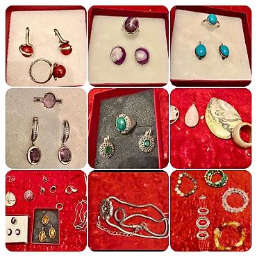 Другие ювелирные изделия: Серебряные цепи, все бусы из натуральных камней, серебряные кулоны и — 20