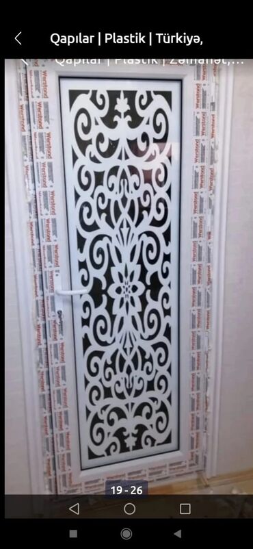 Plastik qapılar: Yeni Plastik qapı Zəmanətsiz, Ödənişli quraşdırma, Rayonlara çatdırılma, Ünvandan götürmə, Ödənişli çatdırılma — 28