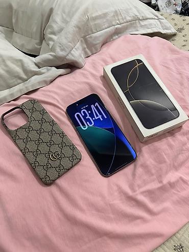 iphone d: IPhone 16 Pro Max, Б/у, 256 ГБ, Natural Titanium, Защитное стекло, Чехол, Коробка, 92 % — 1