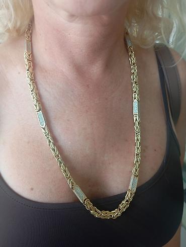 smart sat muski: Masivni zlatni lanac 14k unikatni dizajn - Materijal: metal u zlatnoj — 4