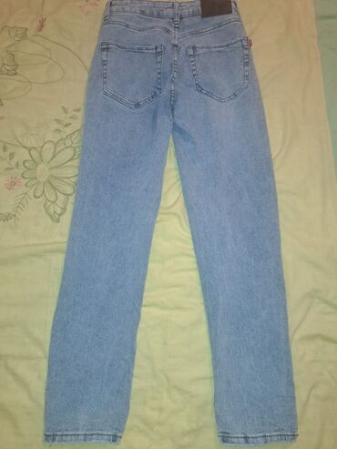 джинсы h m: Прямые, Средняя талия