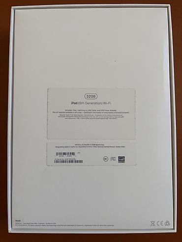 iped 9cu nesil: Apple iPad (6-cı nəsil) Wi‑Fi, 32 GB — Space Gray Xüsusiyyətlər: - — 2