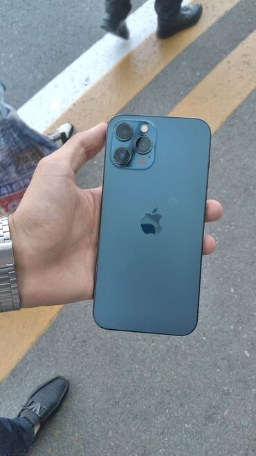 ikinci el iphone 13 pro max: IPhone 12 Pro Max, 128 GB, Pacific Blue, Simsiz şarj, Face ID