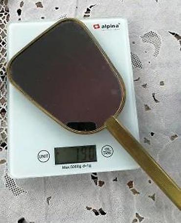 Stilska ogledala: Starinsko ručno ogledalo MESING elegantan retro detalj 30cm. Prelepo — 8