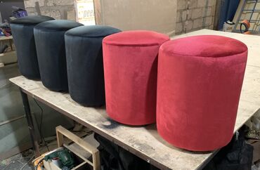 Pufiklər: Pufik oturacaq, Vеlur parça, rəng - Çəhrayı — 11