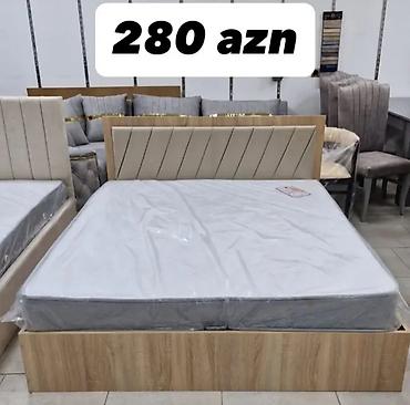 Mebel dəsti – iki nəfərlik çarpayı - Material: ağac teksturalı
