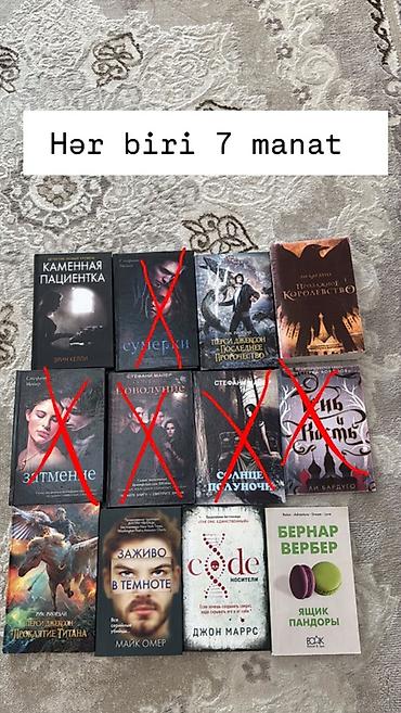 Məhsul: Rus dilində müxtəlif janrlarda kitablar Qiymət: Hər biri 7