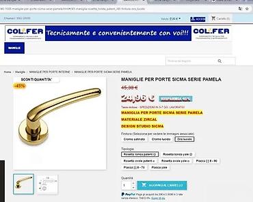 Maske za utičnice i prekidače: Sigma Maniglie “Derby” – set ručki za vrata - Model/serija: Derby — 7