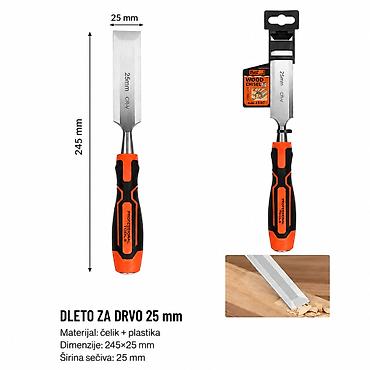 KMT Drvena drška dleto za 25 mm – SKU: 9367683 Opis: Praktično dleto na lalafo.rs KMT Drvena drška dleto za 25 mm – SKU: 9367683 Opis: Praktično dleto