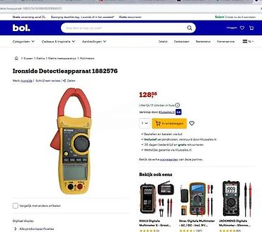 Multimetri: IRONSIDE ICT 7000 klešta multimetar - Profesionalni AC klešta — 2