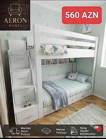 divanlar 2 el: Aeron Mebel iki mərtəbəli uşaq çarpayısı - Qiymət: 560 AZN (şəkildə — 1