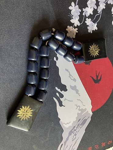 adore endirim karti: Təsbehlik/aksesuar üçün dekorativ muncuq dəsti - Rəng: tünd göy — 1