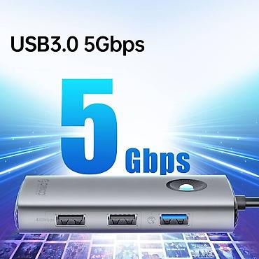 dell notbuk: ⚡ ORICO PW11-6PR-RG-EP – 6-in-1 USB Hub: GLAN + 3× USB3.0 + PD 100W + — 2