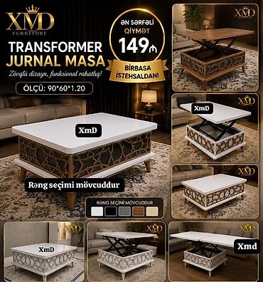 burda jurnalı: Transformer Jurnal Masa – XMD Furniture Ölçü: 90×60×1.20 Qiymət — 6