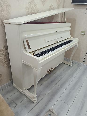 Музыкальные инструменты: Weinbach upright pianino – ağ parlaq korpus, klassik dizayn — 2