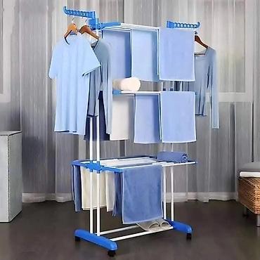 Sušilice: Stalak za veš na tri nivoa – Idealan za male prostore Ovaj metalni — 4