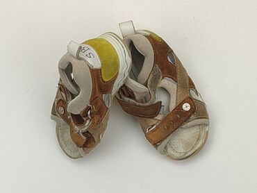 brazowe sandały na koturnie: Sandałki 28, Używany
