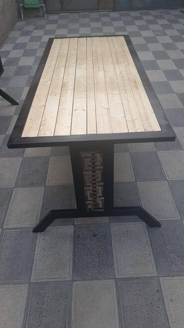 Taburetlər: Sənaye üslubunda bar tabureləri - Oturacaq: təbii ağacdan, yumru — 23