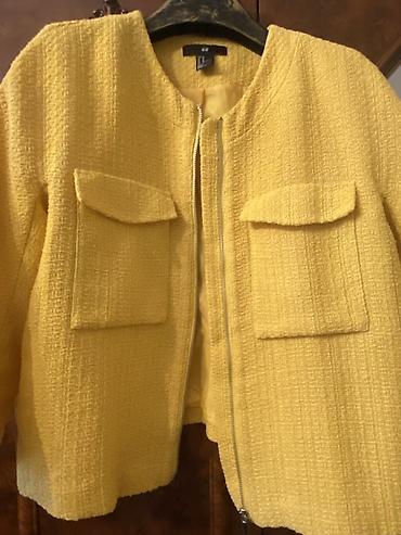 Üst geyimi: Qadın geyim dəsti – 3 məhsul 1) Sarı jaket (H&M) - Parça — 1