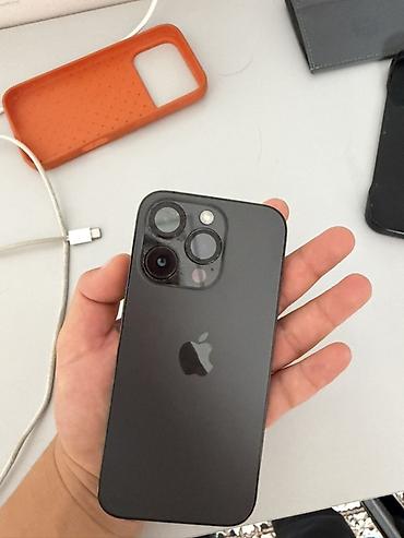 iphone 12 minu: IPhone 14 Pro, Б/у, 128 ГБ, Графит, Кабель, 74 % — 3