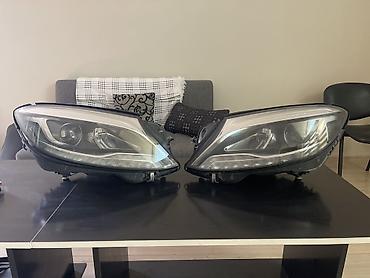 Ehtiyat hissələri: Komplekt, Yaxın və uzaq vuran işıqlar Mercedes-Benz, Orijinal, Almaniya, Yeni — 1