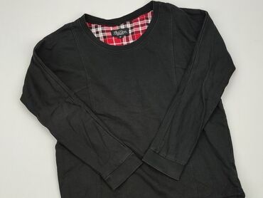 czarne koronkowe bluzki z długim rękawem: Blouse, M (EU 38), condition - Good