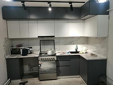 silver kitchen: Кухонный гарнитур, Новый, МДФ, Самовывоз, Бесплатная доставка, Платная доставка — 6