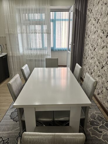 мебель из фанеры: Комплект стол и стулья Кухонный, Б/у