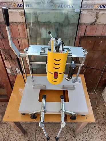 trişotka acar dəsti: PVC pəncərə və qapı profilləri üçün frezəleme/künc açma aparatı - — 1