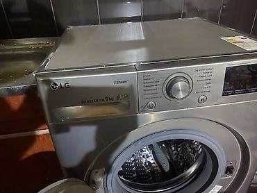 lg pult: Paltaryuyan maşın LG, 9 kq, Yeni, Qurutma var, Kredit yoxdur, Ödənişli çatdırılma — 1
