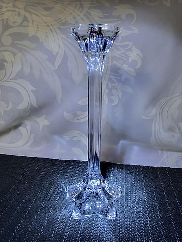 Sveće i svećnjaci: Nov nemacki kristal svecnjak cvet iz 80ih.god. Svecnja nemacki,pun — 1