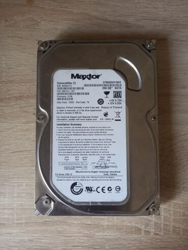 купить дешовый телефон: Накопитель, Б/у, Maxtor, HDD, 256 ГБ, 3.5", Для ПК