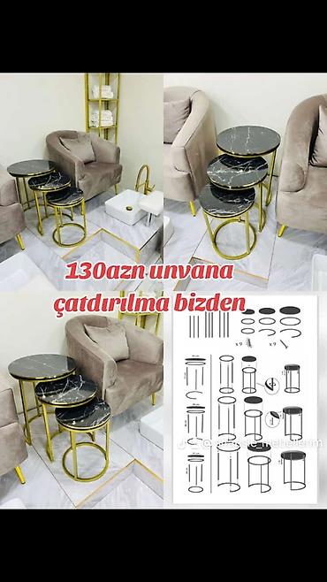 turk mebelleri bakida: Yumru masa, Açılmayan, Təkərsiz, Türkiyə, Zəmanətsiz — 3