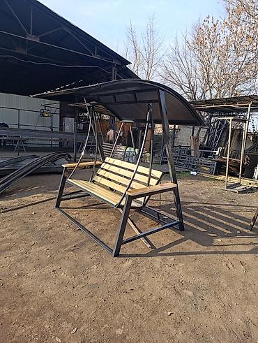 купить качели: Садовые качели Металл, Со спинкой, С крышей — 2
