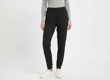 leginsy hdm: H&M, Spodnie materiałowe damskie, rozmiar S