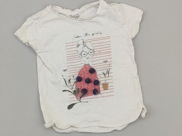 bluzka z żabotem reserved: T-shirt, Reserved, 4-5 years, 104-110 cm, condition - Good