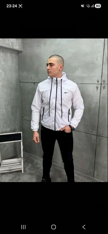 Jakne za prelazni period: Muška lagana jakna sa kapuljačom - Sportski kroj, zatvaranje na — 6