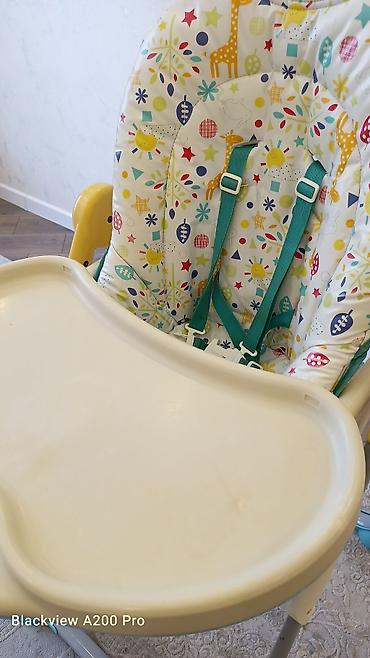 Yemək masaları, oturacaqları: Uşaq yemək stulu.MOTHERCARE - Rəngarəng naxışlı yumşaq oturacaq və — 4