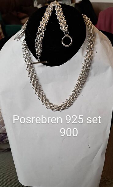 Setovi nakita: Cartier, Set: Narukvica, Ogrlica, Materijal: Srebro — 9