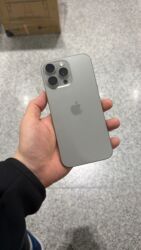 купить айфон 15 бишкек: IPhone 16 Pro Max, Б/у, 512 ГБ, Natural Titanium, Кабель, Коробка, 93 %