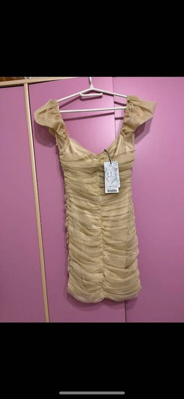 zalando svecane haljine: PS Fashion L (EU 40), color - Beige, Cocktail, With the straps