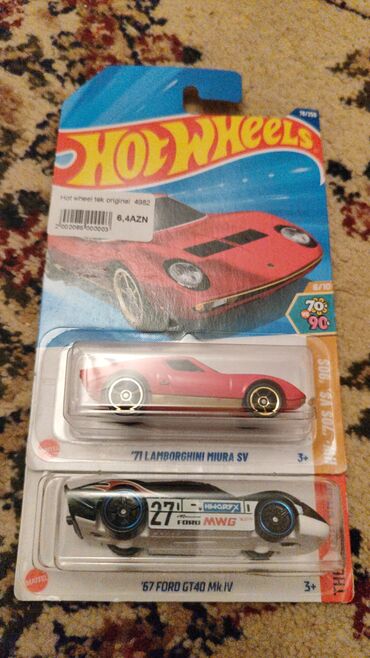 Avtomobil modelləri: Hot Wheels kolleksiya die-cast modelləri – blister qablaşdırmada — 11