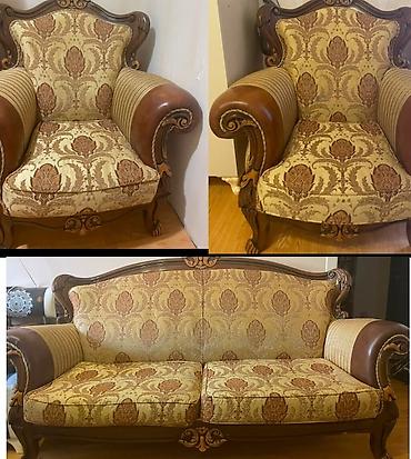 ak mebel: Afa✅Temiz ağaç material divan 2 kreslo Desti satılır 320 manata .Real — 1
