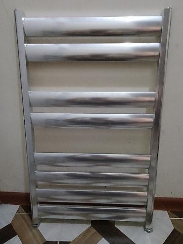 hamam dekoru: Xrom rəngli divar tipli dəsmal quruducu/radiator - Material — 1