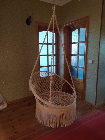 Kreslolar: Asma yelləncək kreslo - Forma: dairəvi səbət tipli - Rəng — 9