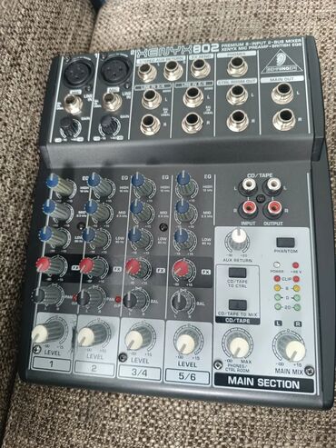 профессиональный микшерный пульт: Аналоговые микшеры Behringer 1) Behringer Xenyx 802 - Премиум микшер