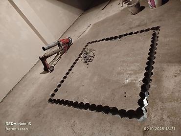 plastik qapllar: Beton kəsmə - Beton deşmə xidməti Beton kubik kərpicdən qapı — 4